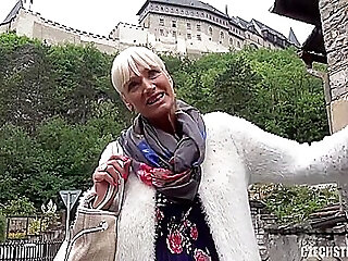 Blonde Gilf Takes My Money For Quicky On The Street
