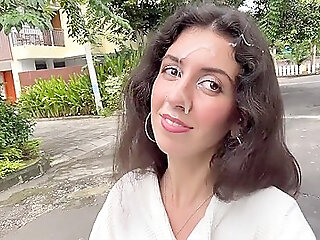 I Paid Repairman With My Pussy And Walked Down The Street With His Cum On My Face Cumwalk