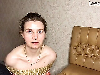 Sweet Russian Bound Girl - Pov Slobbery Blowjob & Rough Doggy Style - Lovessie Mur