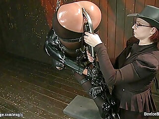 Bound Suspended Slave Bum Hooked With Cassandra Nix And Claire Adams